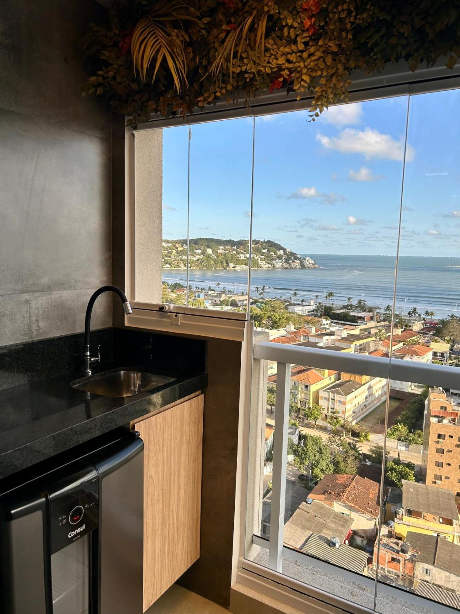 Apt Enseada Vista Mar Guarujá Zewnętrze zdjęcie